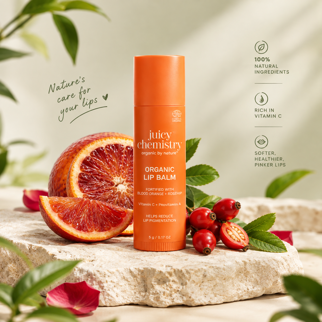 Organic Blood Orange Lip Balm